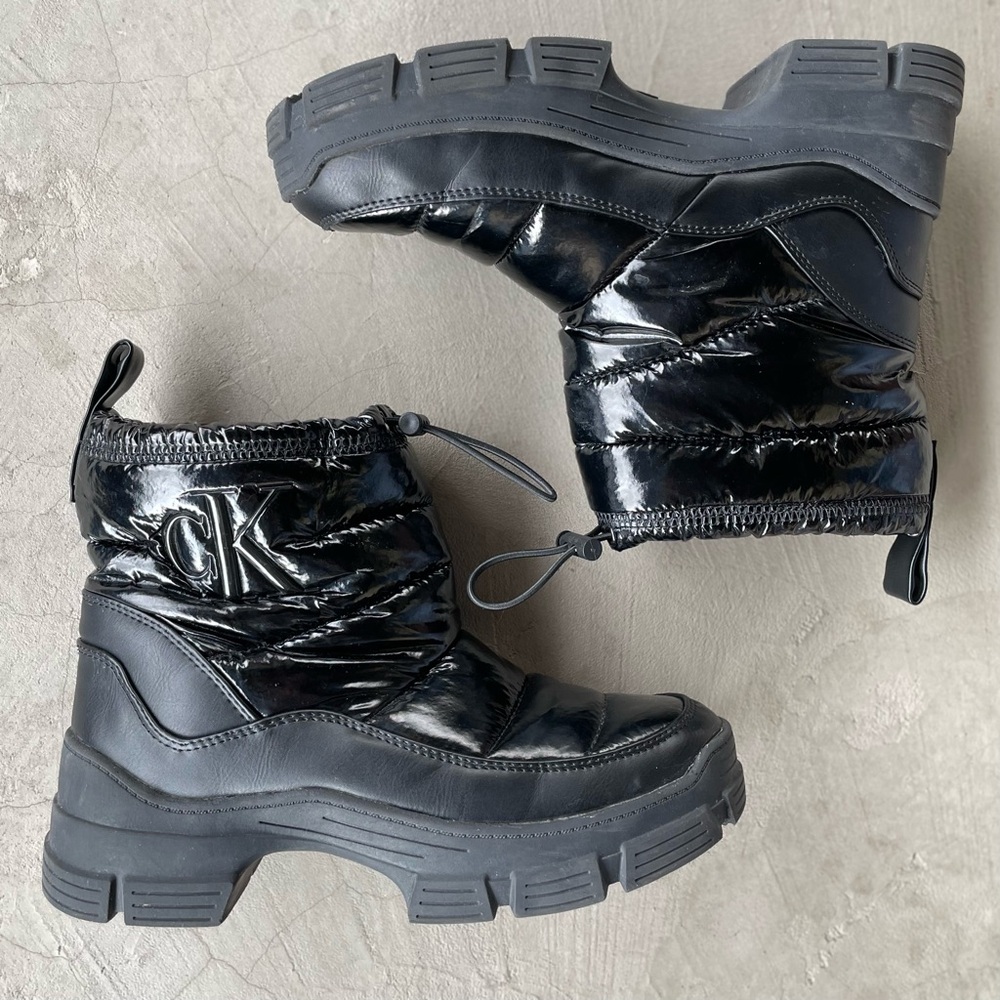 Calvin Klein | 'Delicia' Black Puffer Boots